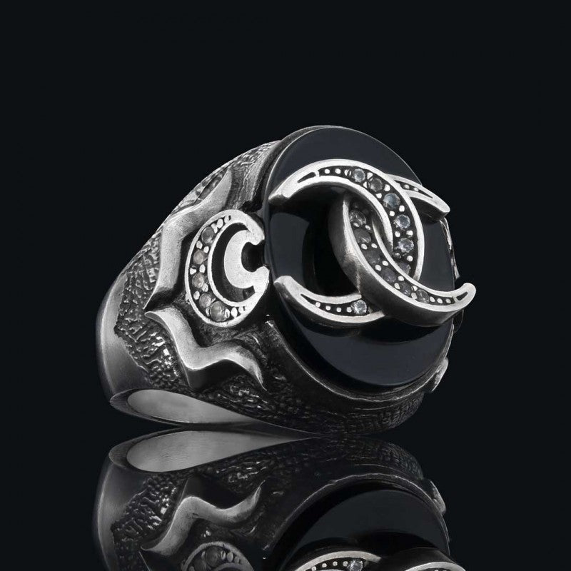Tiger Eye Stone 925 Sterling Silver Mens Ring
