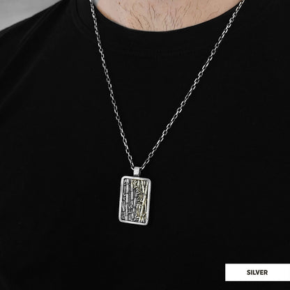 Tiger Pendant Silver-Chain by SWISS PLUS - Jewish Collection - view 2