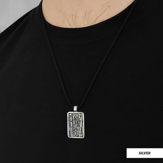 Tiger Pendant Silver-Cord