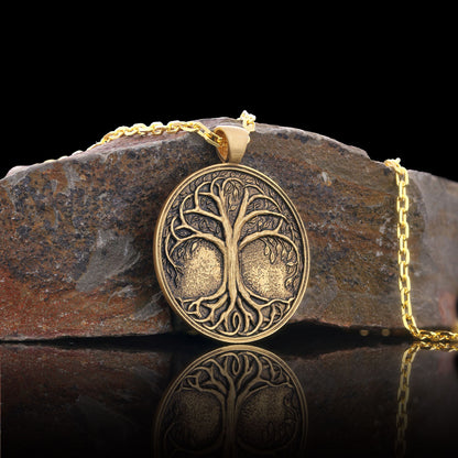 Tree of Life Pendant, Life Tree Men Necklace, Handmade Silver Tree of Life Necklace by SWISS PLUS - Unique Pendants & Cool De