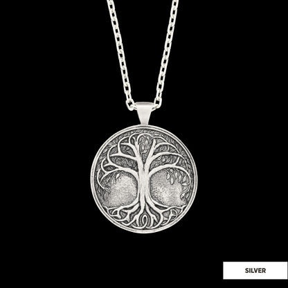 Tree of Life Pendant, Life Tree Men Necklace, Handmade Silver Tree of Life Necklace by SWISS PLUS - Unique Pendants & Cool De