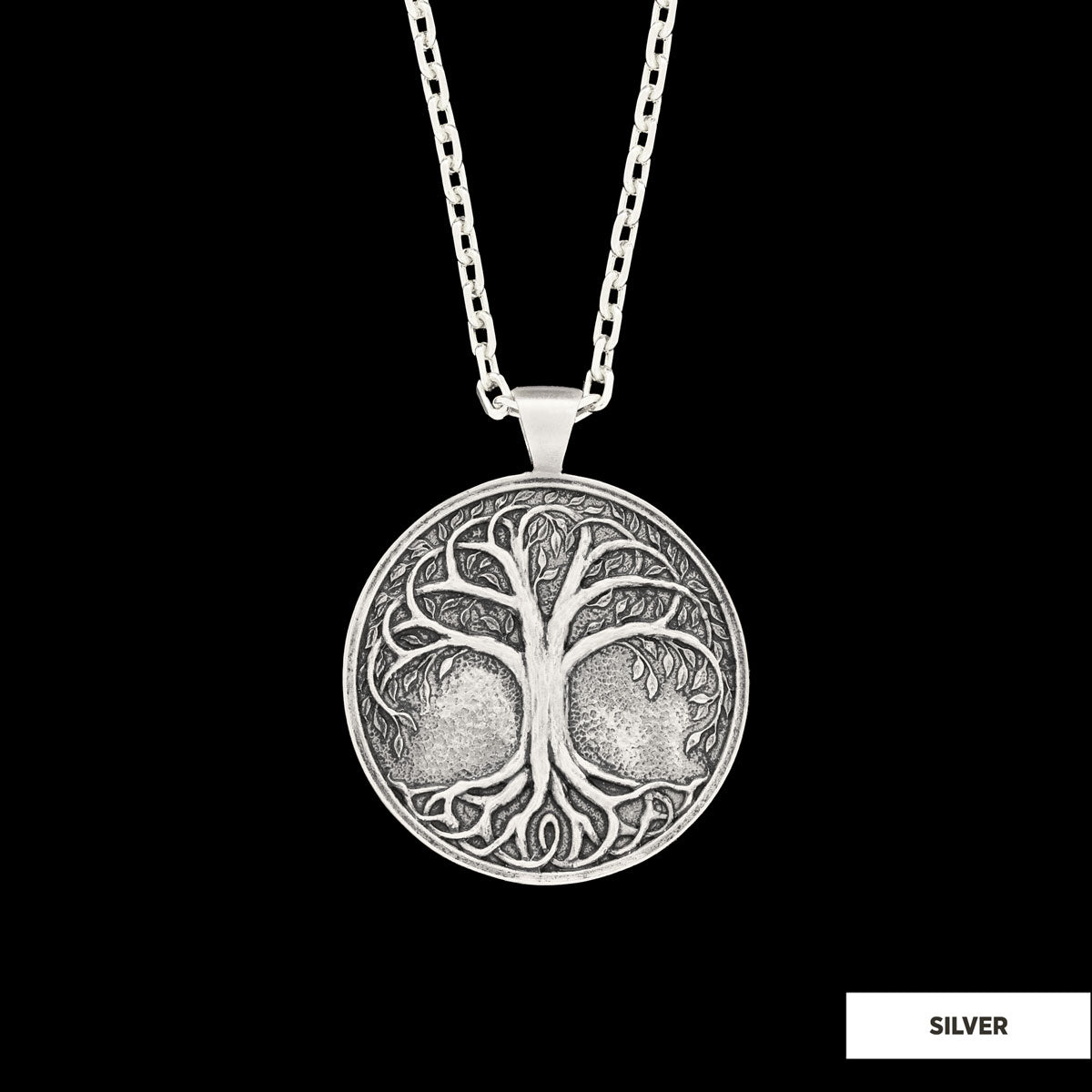 Tree of Life Pendant, Life Tree Men Necklace, Handmade Silver Tree of Life Necklace