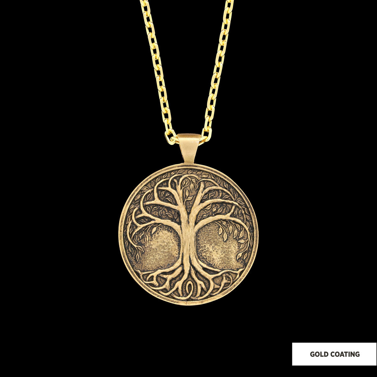 Tree of Life Pendant, Life Tree Men Necklace, Handmade Silver Tree of Life Necklace - view 4