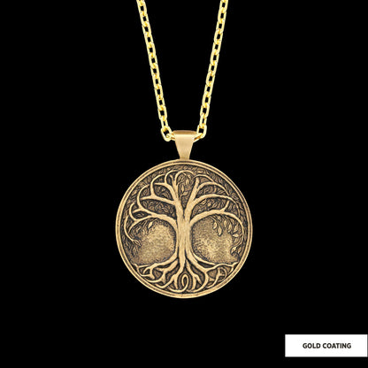 Tree of Life Pendant, Life Tree Men Necklace, Handmade Silver Tree of Life Necklace by SWISS PLUS - Unique Pendants & Cool De