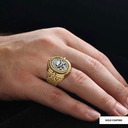 Trowel Custom Masonic Ring, Celtic Lodge Masonic Ring, Signet Mason Ring, Mason Jewelry by SWISS PLUS - Mason Collection - vi