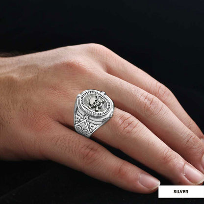 Trowel Custom Masonic Ring, Celtic Lodge Masonic Ring, Signet Mason Ring, Mason Jewelry by SWISS PLUS - Mason Collection - vi