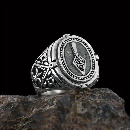 Trowel Custom Masonic Ring, Celtic Lodge Masonic Ring, Signet Mason Ring, Mason Jewelry by SWISS PLUS - Mason Collection
