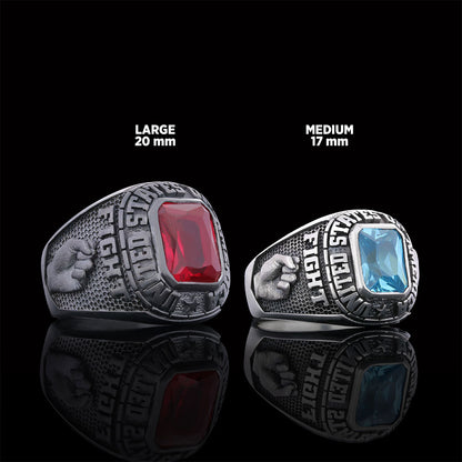 Donald J. Trump Ring With Stone, Trump Face Ring with Stone, Supporter Jewelry by SWISS PLUS - Donald J. Trump Collection - v
