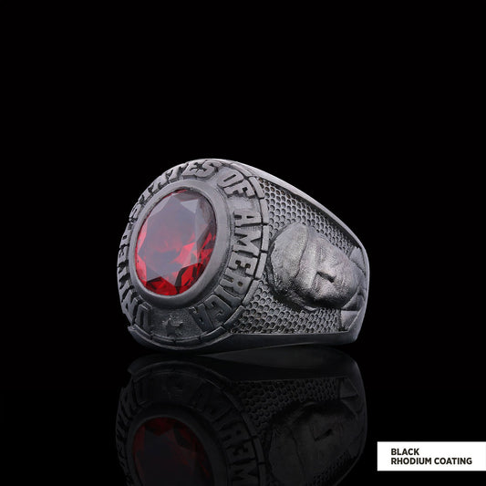 Special Edition Trump Ring, Trump Supporters Unisex Ring, American President Ring, Patriotic Jewelry by SWISS PLUS - Donald J
