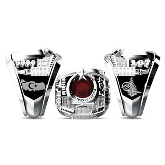 Turkish Military Ring With Tower