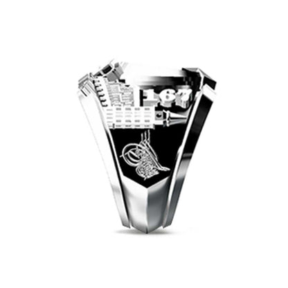 Turkish Military Ring With Tower by SWISS PLUS - Military Rings - view 4