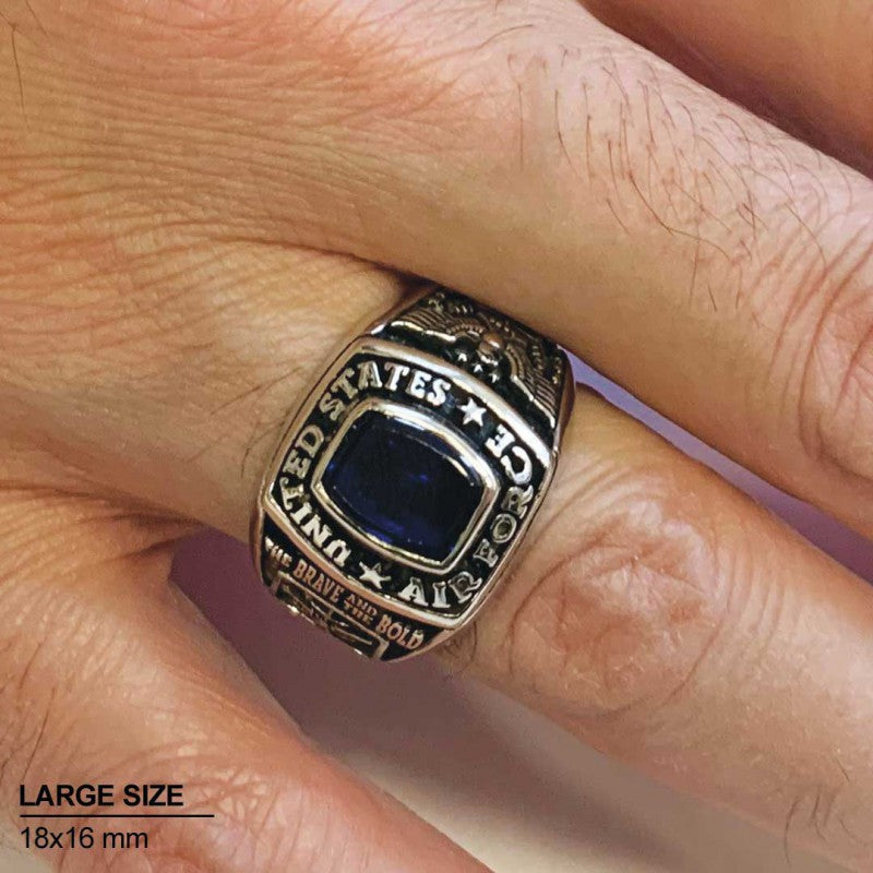 USAF Ring with Stone - view 5