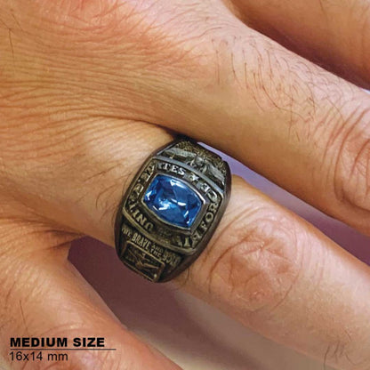 USAF Ring with Stone by SWISS PLUS - Military Rings - view 7