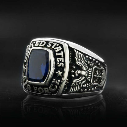 USAF Ring with Stone by SWISS PLUS - Military Rings - view 3