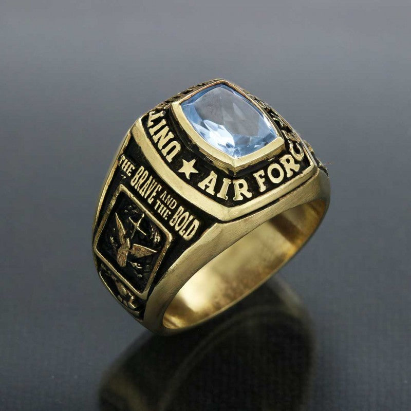 USAF Ring with Stone - view 4