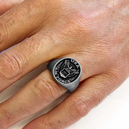 US Airforce Eagle Ring by SWISS PLUS - Military Rings - view 6