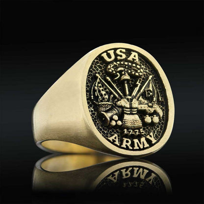 US Army Embossed Ring by SWISS PLUS - Military Rings