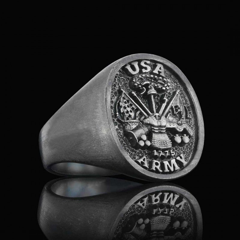 US Army Embossed Ring by SWISS PLUS - Military Rings - view 2