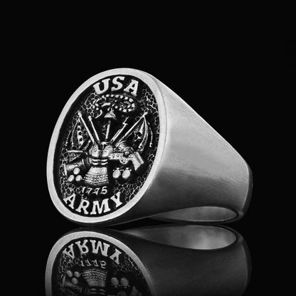 US Army Embossed Ring by SWISS PLUS - Military Rings - view 3