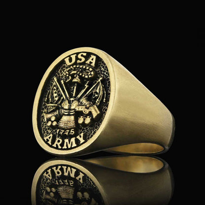 US Army Embossed Ring by SWISS PLUS - Military Rings - view 4