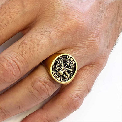 US Army Embossed Ring by SWISS PLUS - Military Rings - view 5