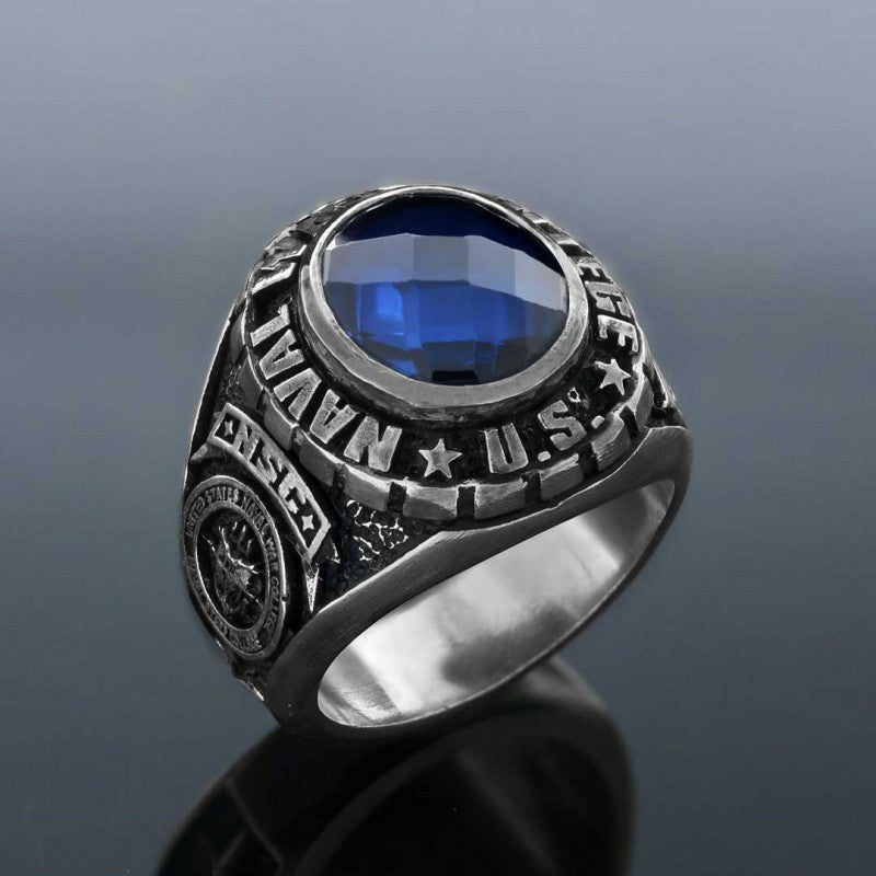 US Naval War College Ring by SWISS PLUS - Custom College Class Rings - view 2