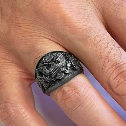 US Eagle Ring by SWISS PLUS - Military Rings - view 7