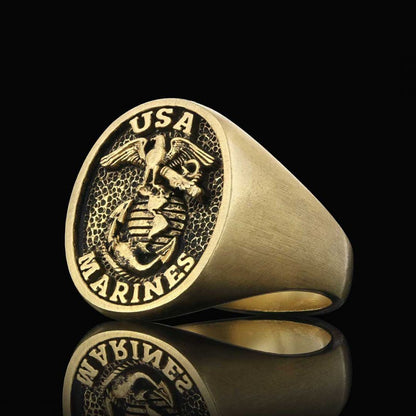 US Marines Eagle Ring by SWISS PLUS - Military Rings - view 4
