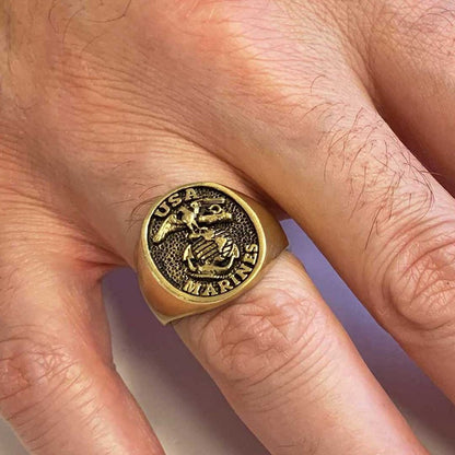 US Marines Eagle Ring by SWISS PLUS - Military Rings - view 6