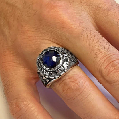 US Naval War College Ring by SWISS PLUS - Custom College Class Rings - view 6