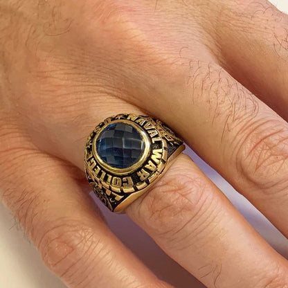 US Naval War College Ring by SWISS PLUS - Custom College Class Rings - view 5