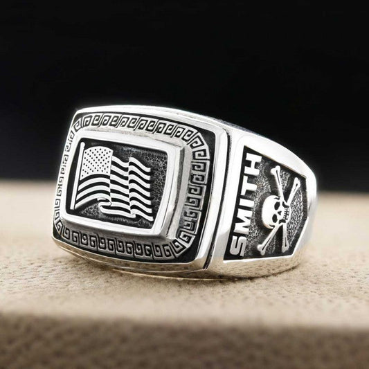 Silver US Ring