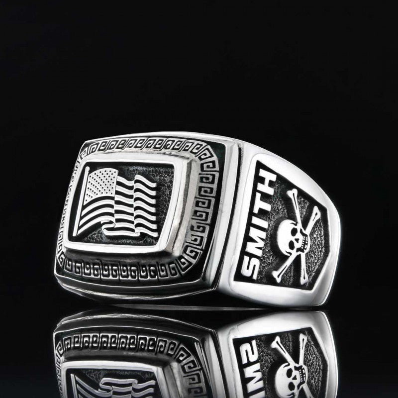 Silver US Ring - view 3