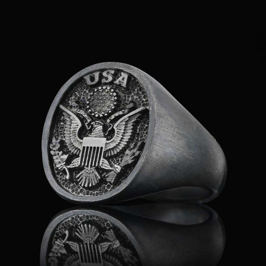 USA Eagle Ring by SWISS PLUS - Military Rings - view 2