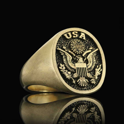 USA Eagle Ring by SWISS PLUS - Military Rings - view 4