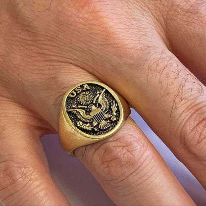 USA Eagle Ring by SWISS PLUS - Military Rings - view 6