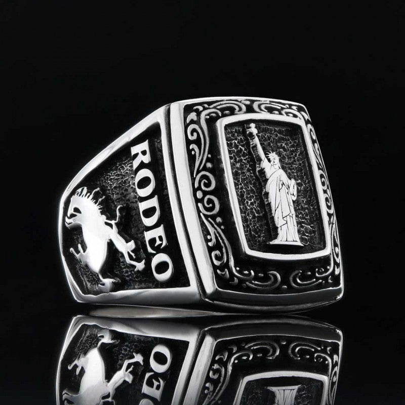 Statue Of Liberty Silver Ring by SWISS PLUS - United States Rings - view 2