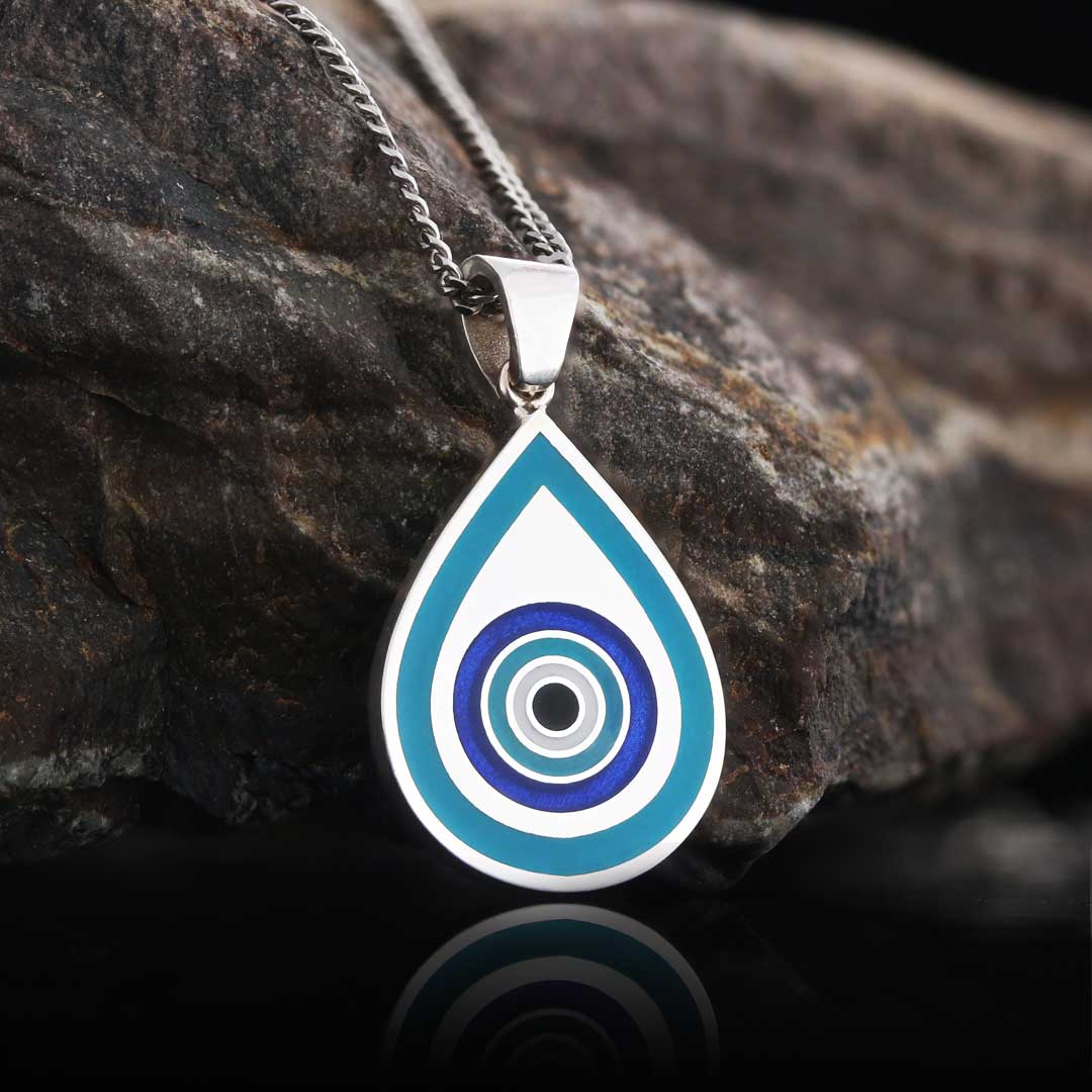 Unique Design Blue Evil Eye Beads Pendant by SWISS PLUS - Blue Evil Eye Beads Pendants