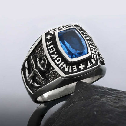 Unique Design Einigkeit Recht Freiheit Germany Ring by SWISS PLUS - Military Rings
