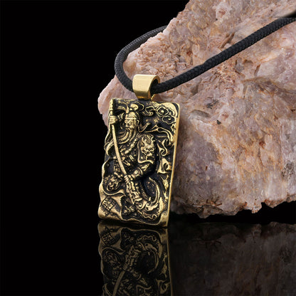 Unique Design Handmade Warrior Pendant Gold Coating by SWISS PLUS - Unique Pendants & Cool Design Necklaces - view 3