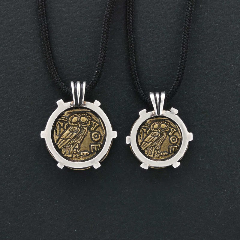 Unique Design Handmade Women Athena Coin Pendant
