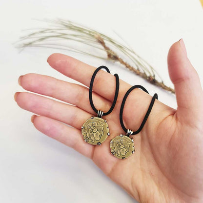 Unique Design Handmade Women Athena Coin Pendant by SWISS PLUS - Unique Design Women Pendants - view 6