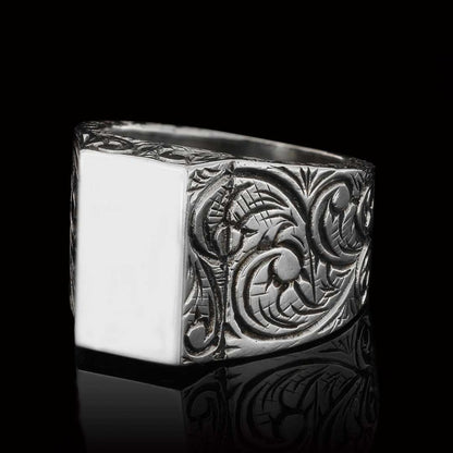 Unique Design Monogram I Bold Alphabet Ring by SWISS PLUS - Letter Collection - view 3