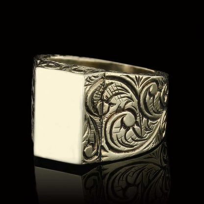 Unique Design Monogram I Bold Alphabet Ring by SWISS PLUS - Letter Collection - view 5
