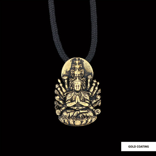 Unique Design Silver Shiva Pendant Gold Coating