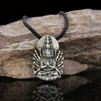 Unique Design Silver Shiva Pendant Silver by SWISS PLUS - Unique Pendants & Cool Design Necklaces - view 4