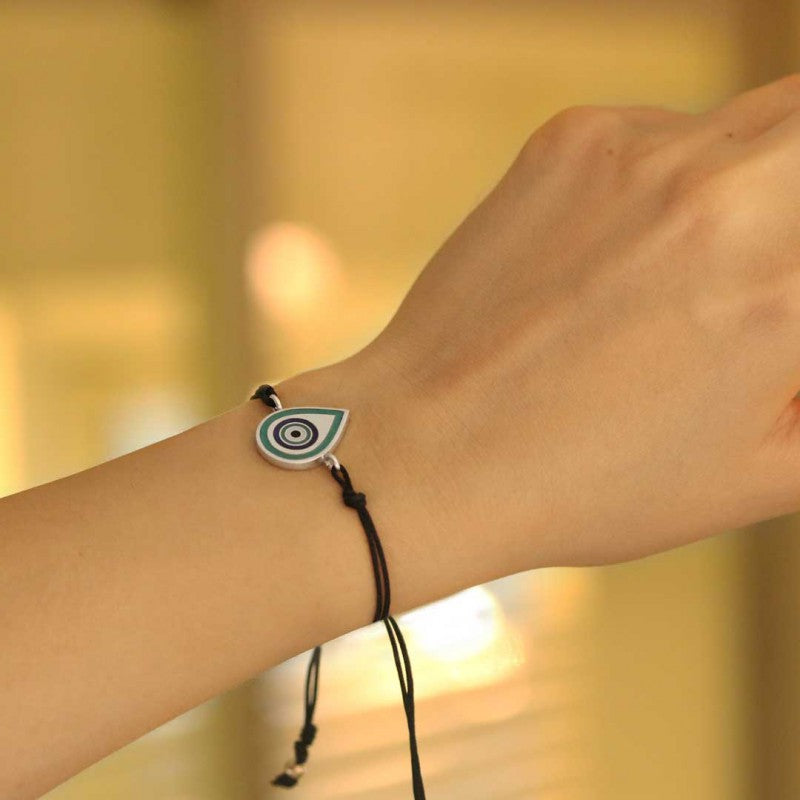 Unique Design Turkish Blue Evil Eye Beads Bracelet by SWISS PLUS - Turkish Blue Evil Eye Bead Bracelet - view 2