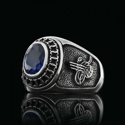 Unique Hand Made Ottoman Tughra Ring Men by SWISS PLUS - Ottoman Jewelry Collection - view 3