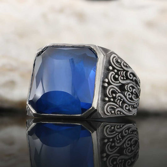 Motif Stone Men Ring - view 1