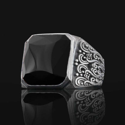 Motif Stone Men Ring by SWISS PLUS - Unique Design Rings - view 3